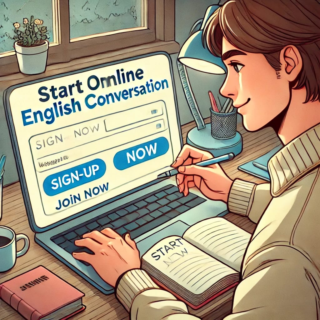 DMM英会話に入会しようとしている学生