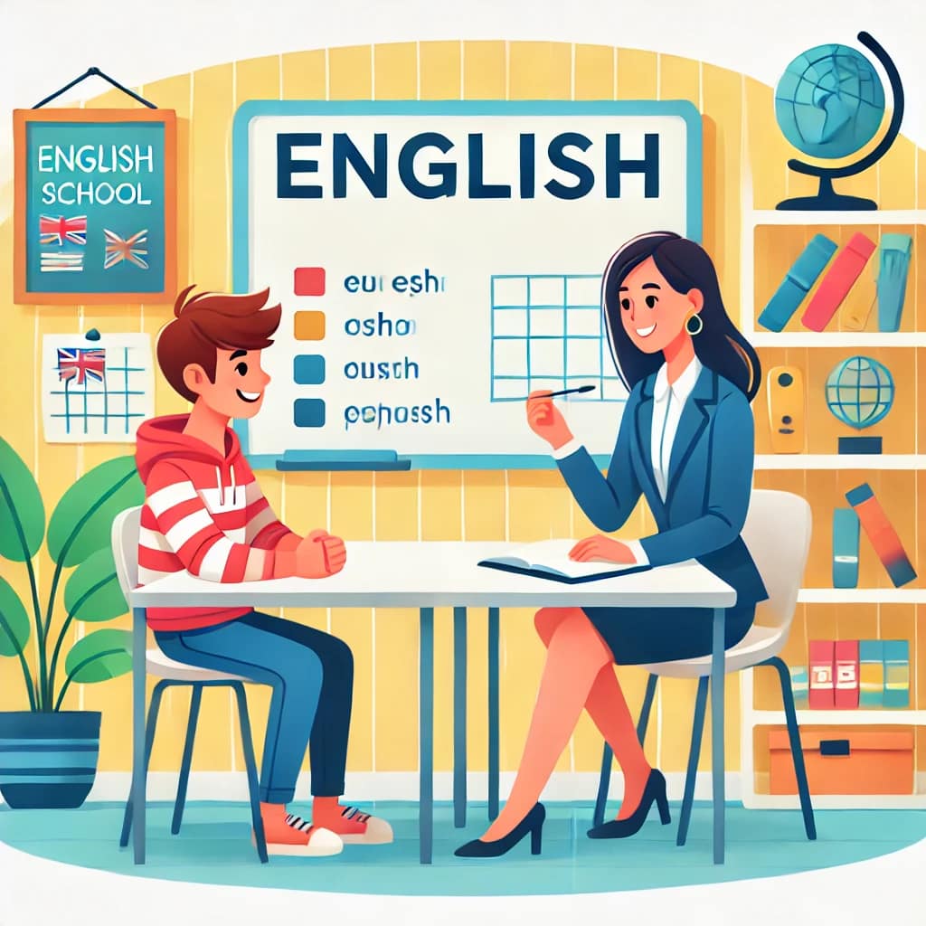 DMM英会話のおすすめなレッスン受け方を教えてもらっている様子