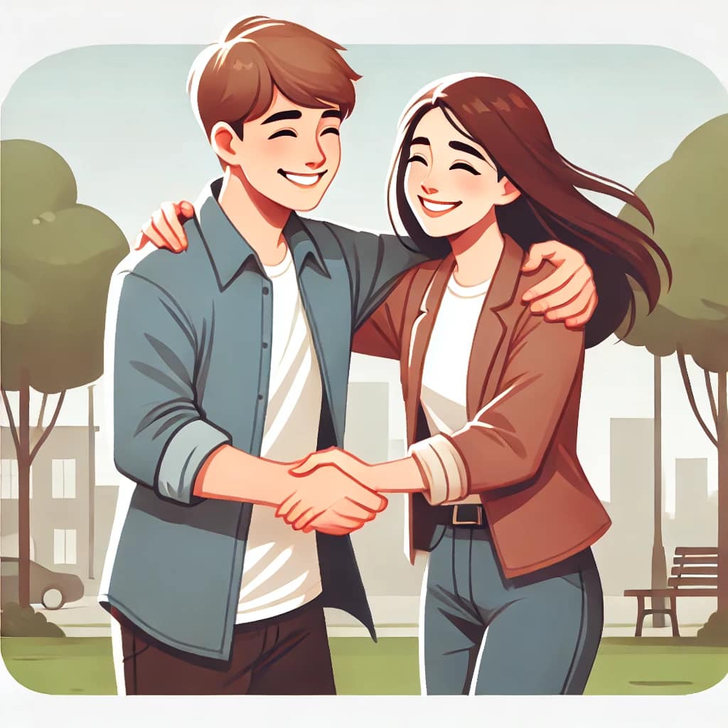 久しぶりに会った2人