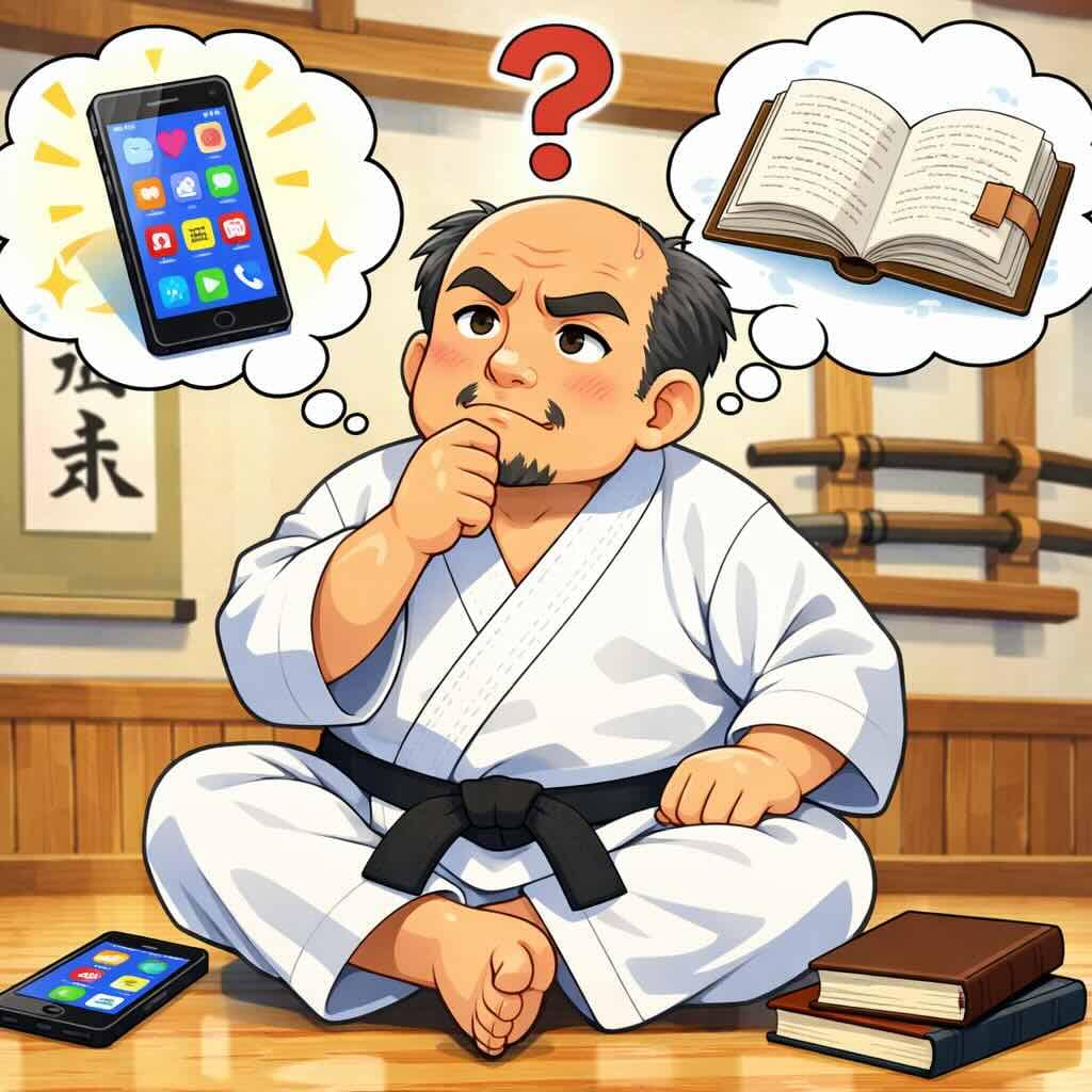 distinctionのアプリと本の違いを考える空手家