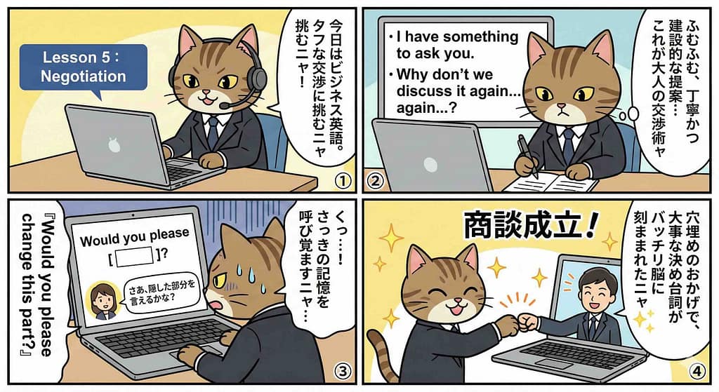 クラウティの無料体験談【フレーズ】はじめてのビジネス英語の体験談