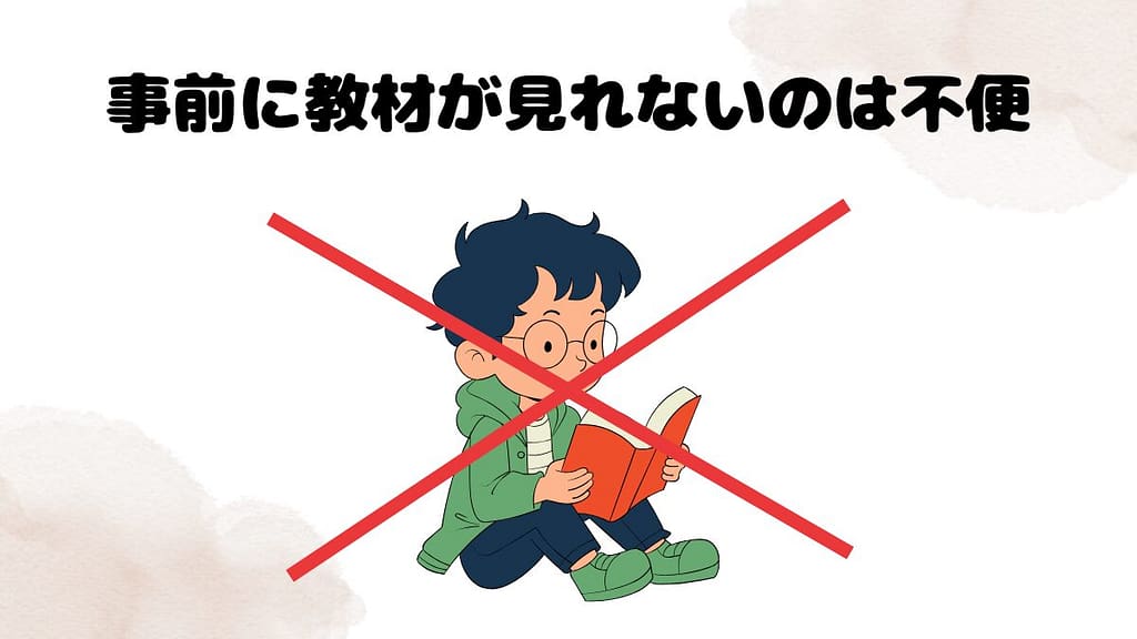 クラウティの印象　事前に教材が見れないのは不便