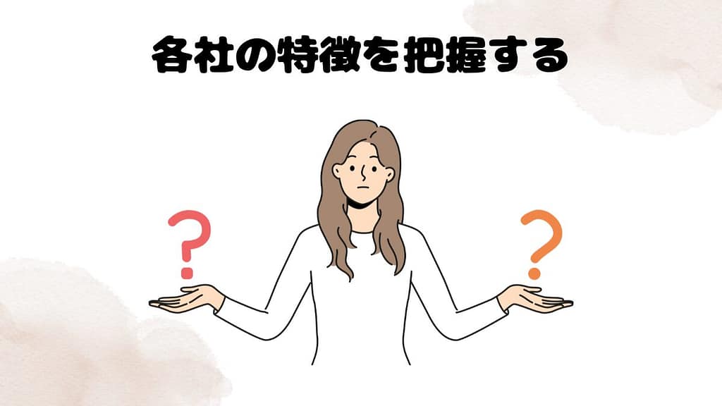オンライン英会話の選び方③:各社の特徴を把握する