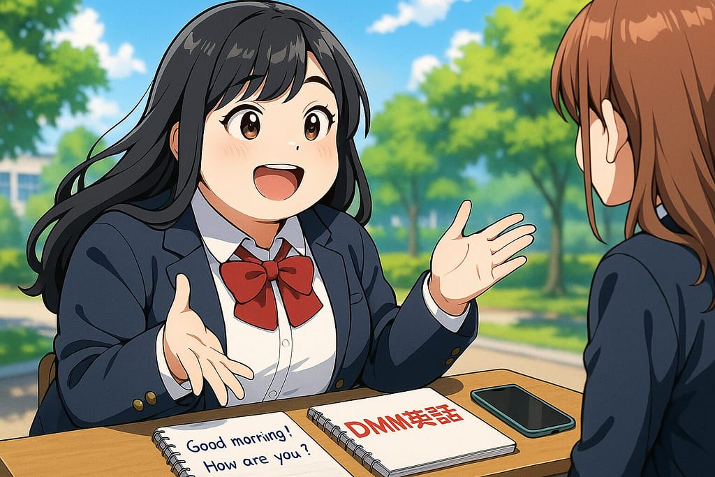 私のDMM英会話に対する評価を語る女子高生