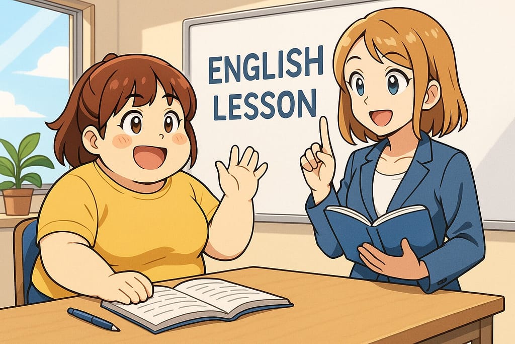 ネイティブキャンプの怖さを克服した女性