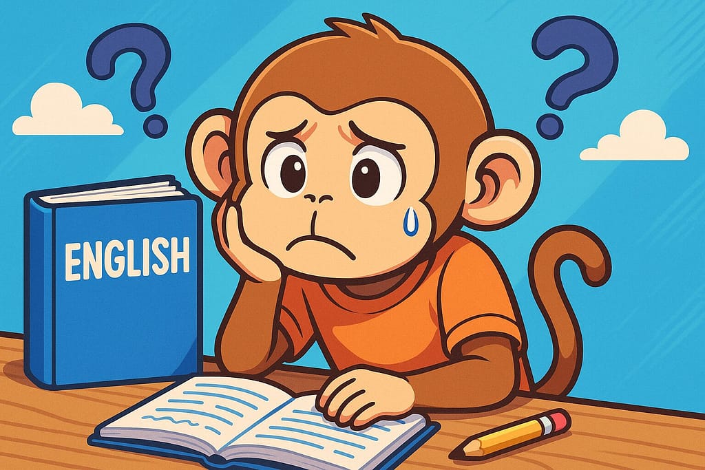 DMM英会話で効果が得られるまでに必要な勉強期間について悩んでいる猿