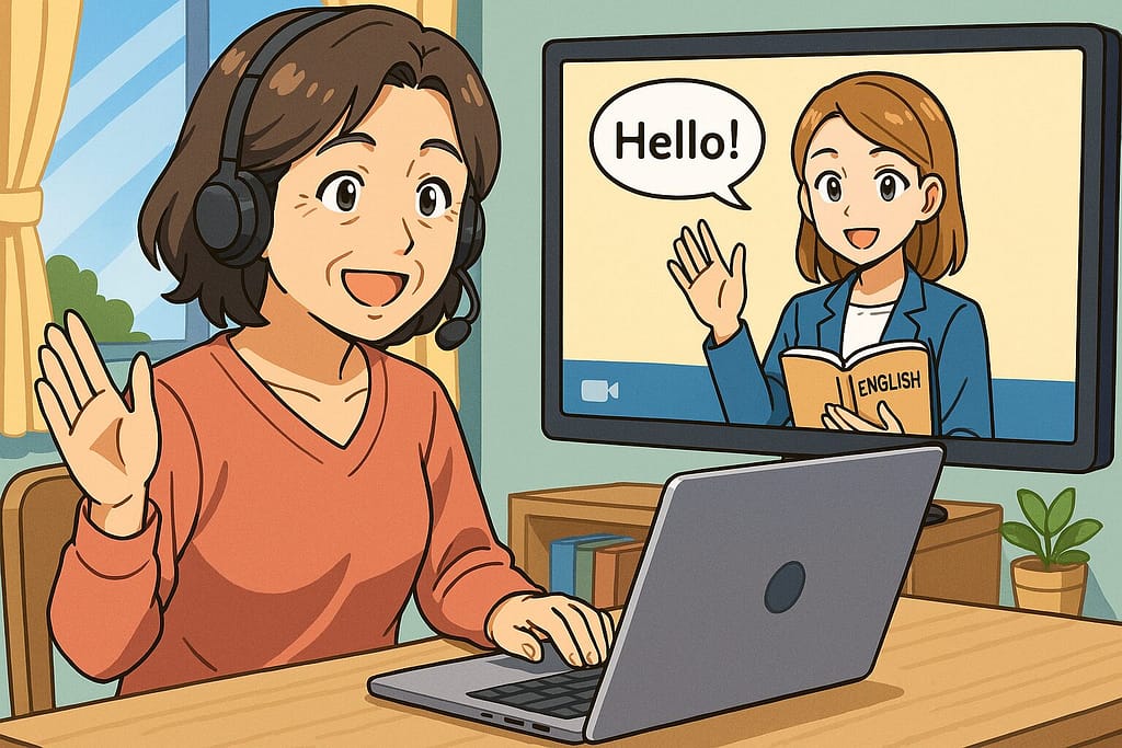 優秀だったレアジョブ講師の体験を語っている女性