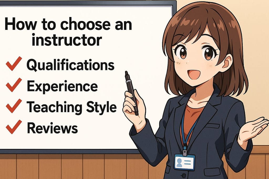 人気講師の選び方を教えている女性講師