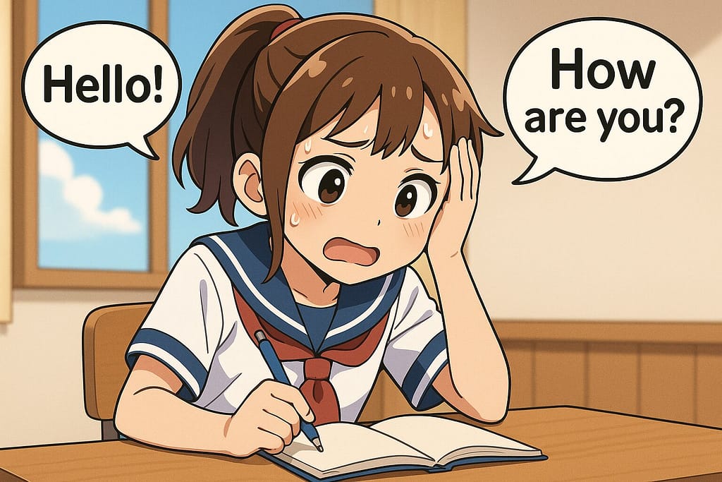 ネイティブキャンプで効果を得るのに苦労している女子学生