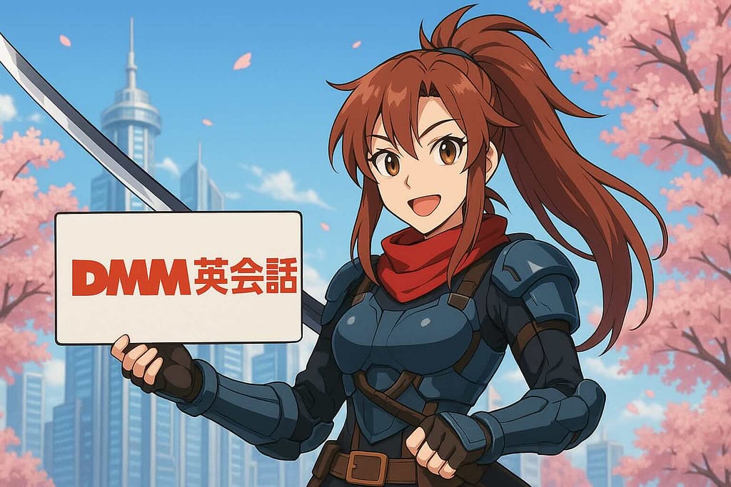 DMM英会話を受講しての印象とおすすめ度合いを紹介する女性