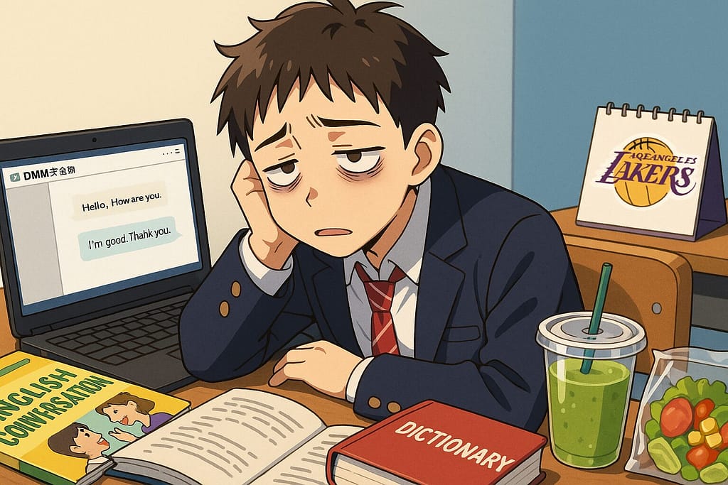 DMM英会話がしんどいと思う男子学生