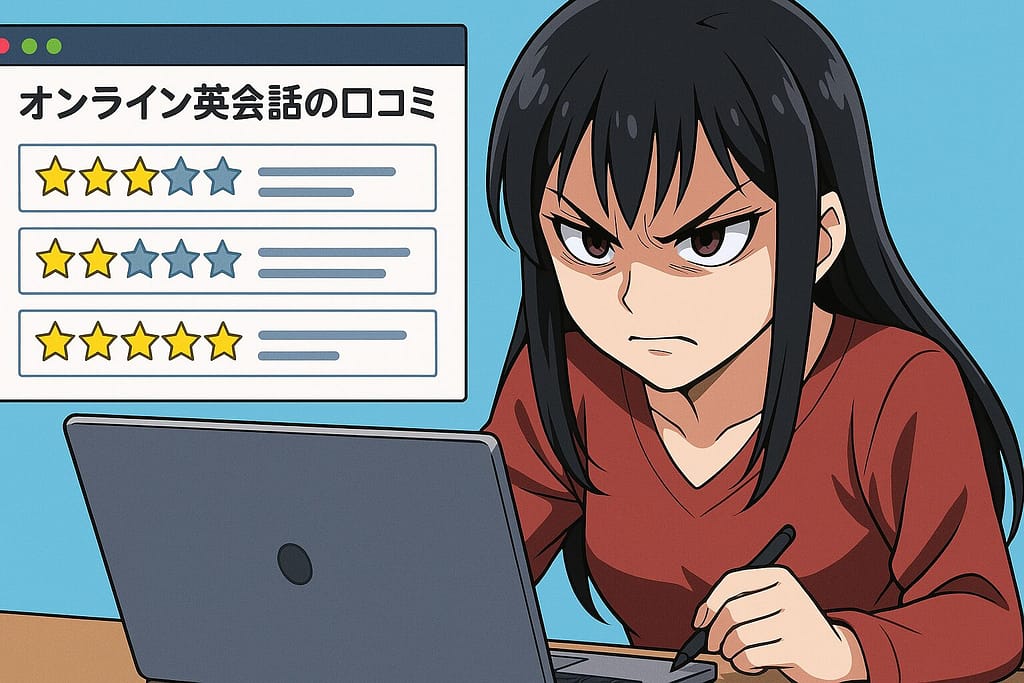 Camblyは英語ができない方に向いていないのか口コミ調査している女性