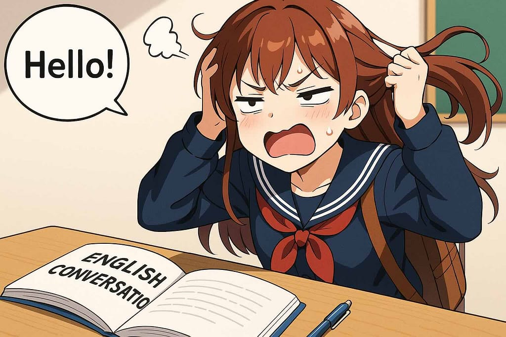 オンライン英会話が毎日きついと感じる女子高生