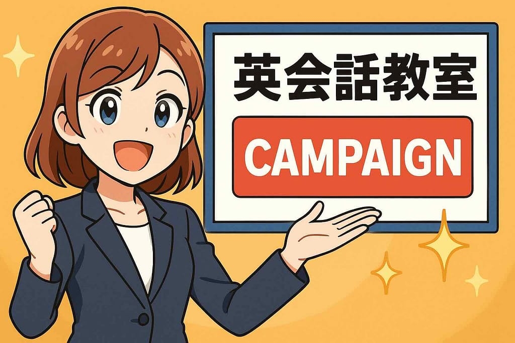 常時開催されているKiminiキャンペーンを紹介する女性スタッフ