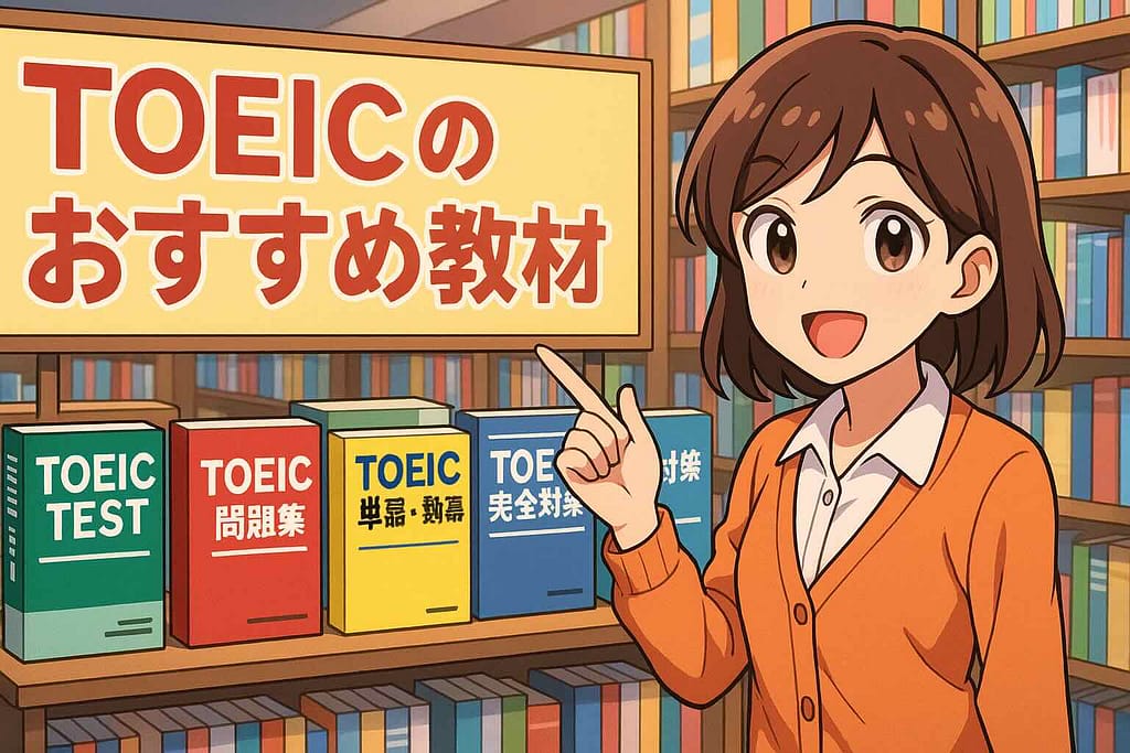 CamblyにおけるTOEICのおすすめ教材を紹介している本屋さん