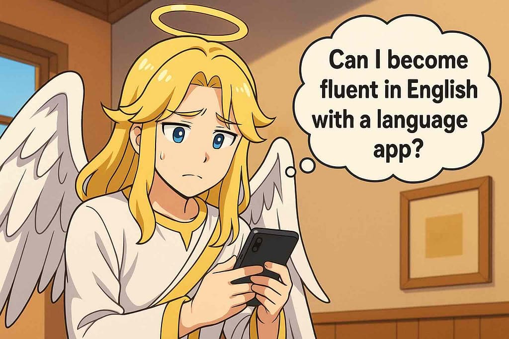 Duolingo Maxを使えば英語を話せるようになるのか考える天使