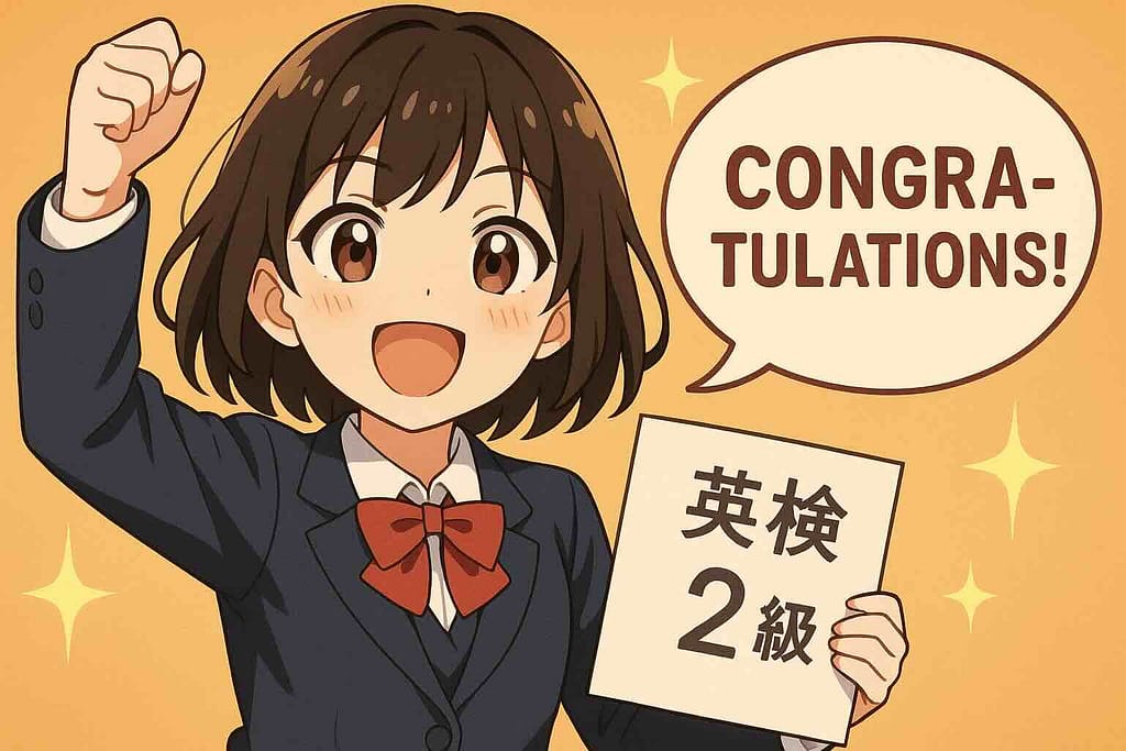 デュオリンゴを使った英検2級の対策をし合格した女子高生