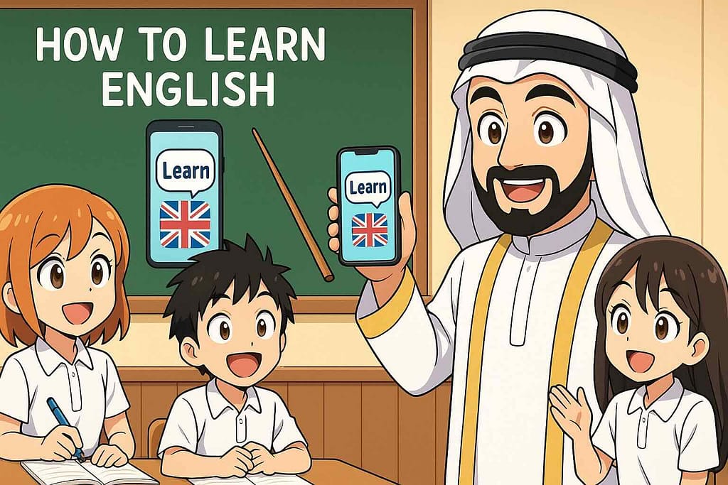 abceedの効果的な学習方法を教えるアラブの王様