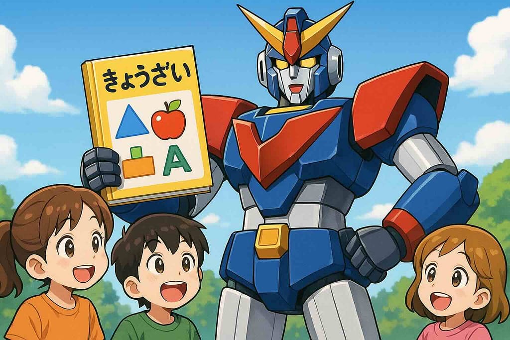 私のおすすめするmikan教材ベスト3を紹介するロボット