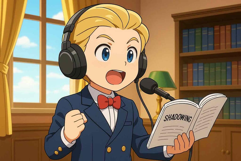 シャドテンを使うとどれくらいで効果が出るのか頑張っている少年