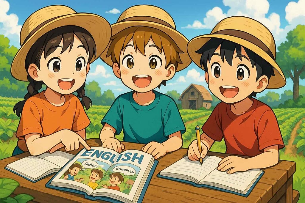 英会話を上達させている子供達