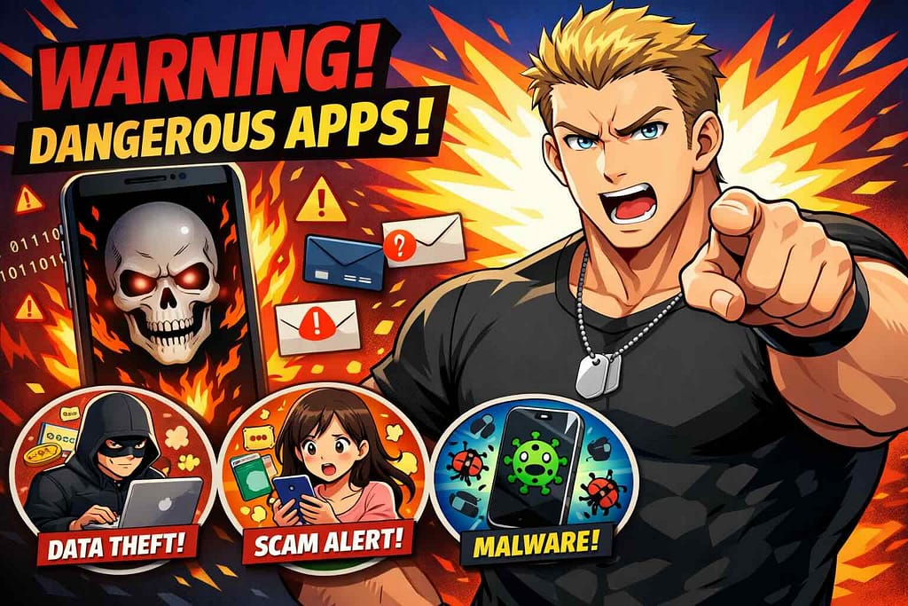 voicetubeの危険性を調べている男性