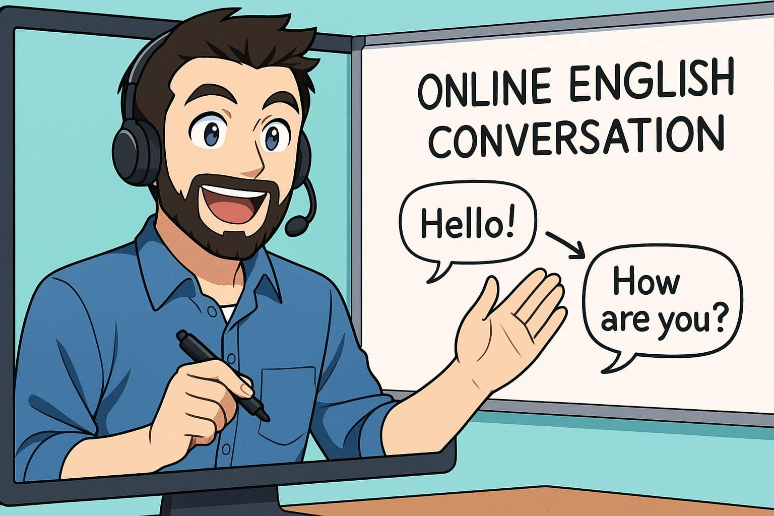 クラウティ無料体験の概要を説明する男性講師