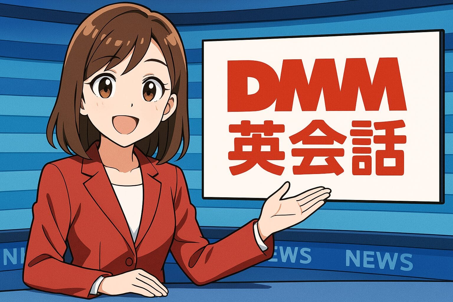 DMM英会話をおすすめしているニュースキャスター