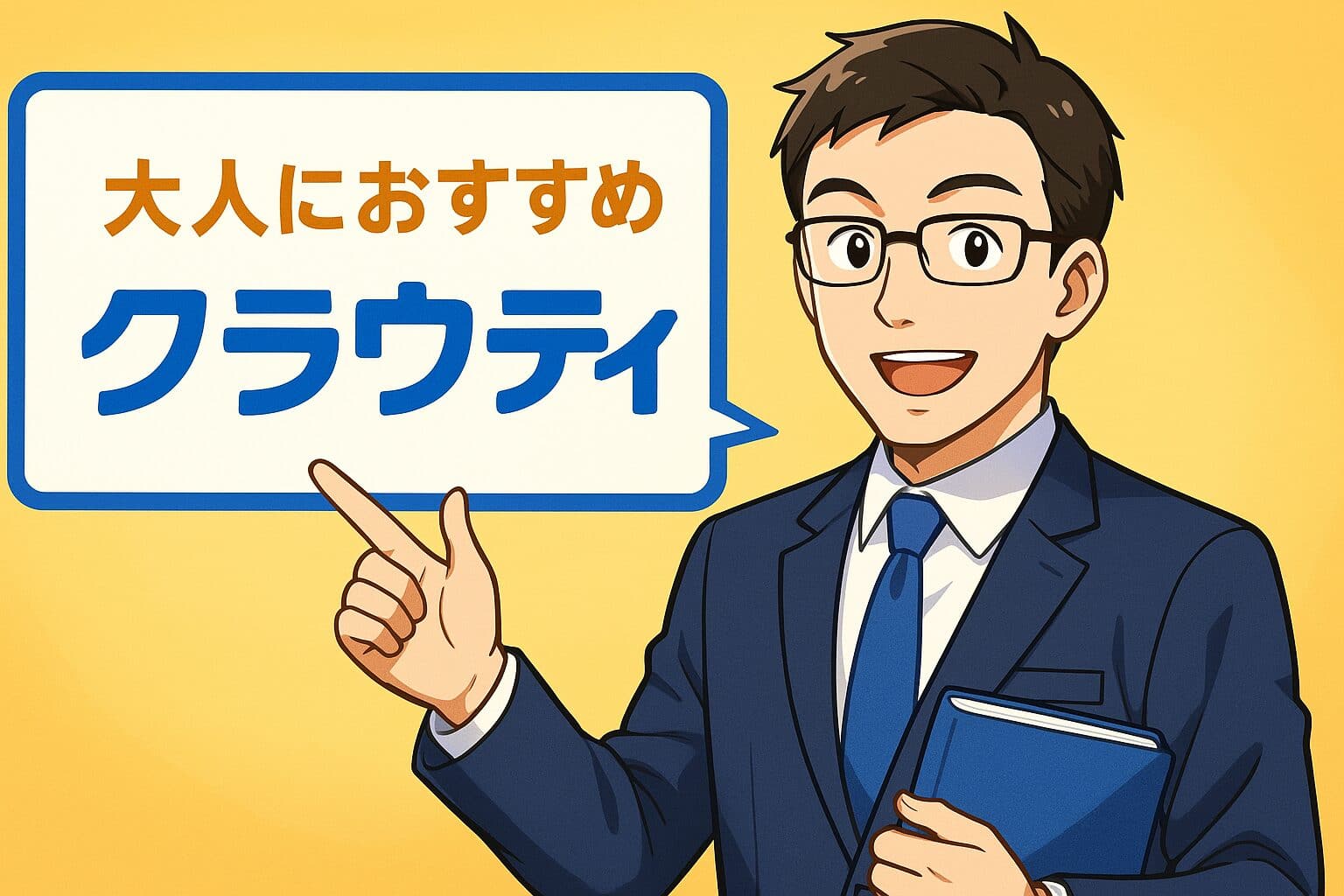 クラウティを大人にお薦めしている頼りになる男性講師