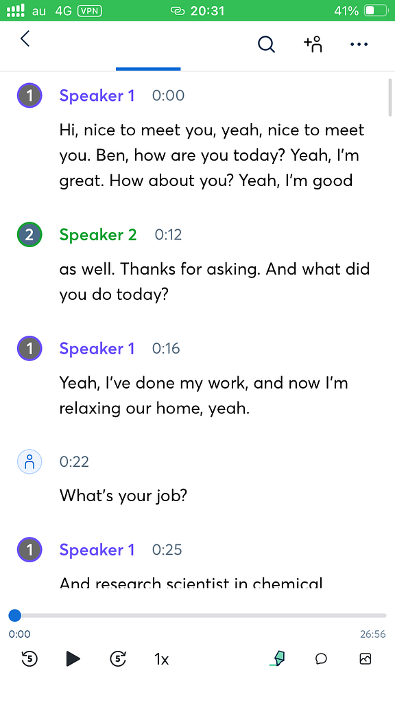 Otterによる文字起こし
