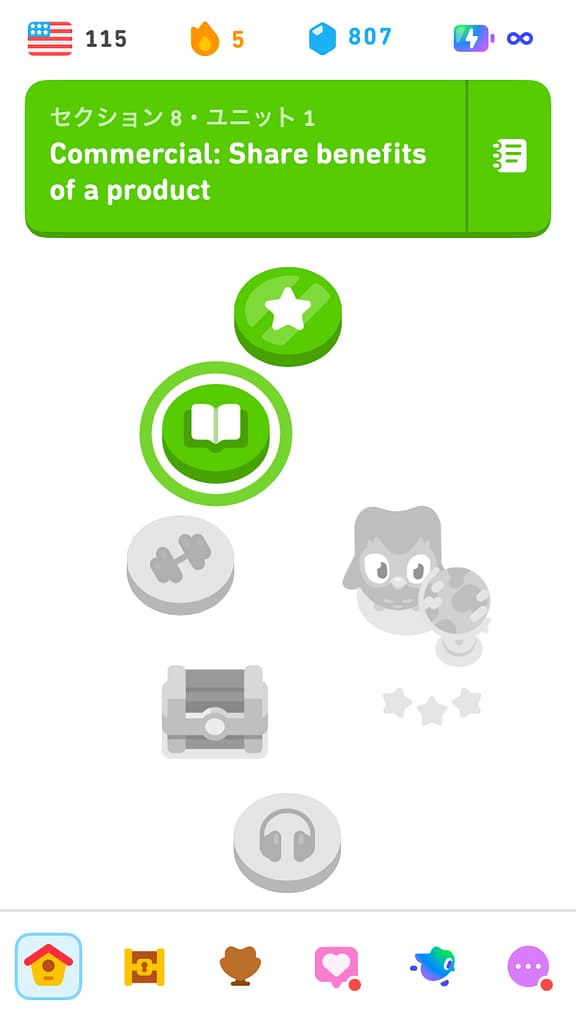 デュオリンゴのセクション