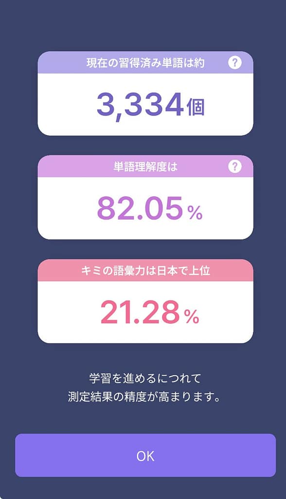 epop無料プラン受講結果