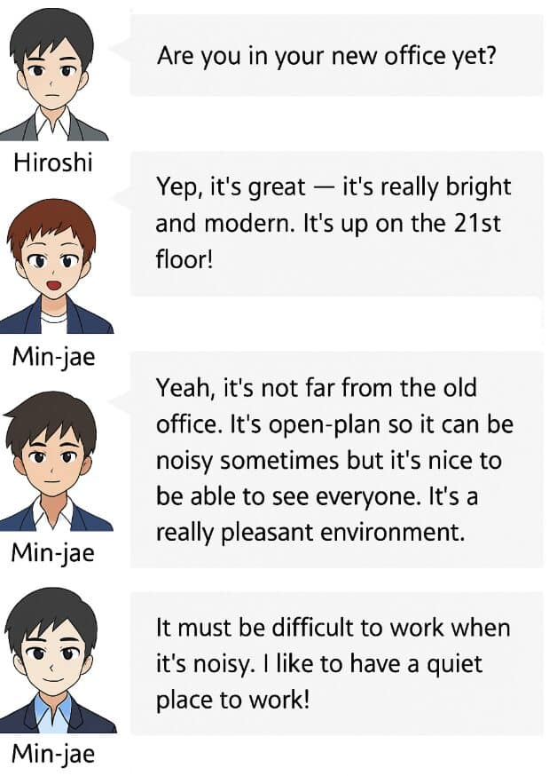 ビジネスの基本表現のテキスト例