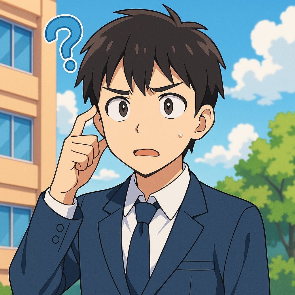 他のオンライン英会話と比べてもひどいのか考えている男子高校生