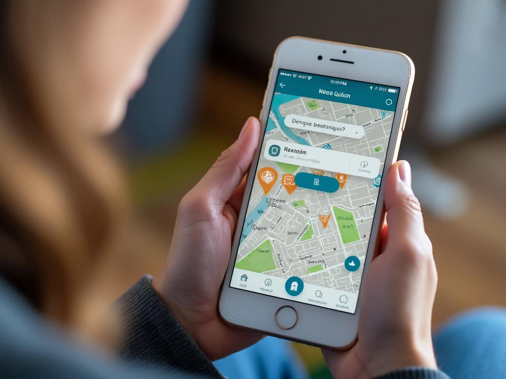 オンライン英会話で何言ってるかわからない時の対処法として翻訳アプリを使っている女性